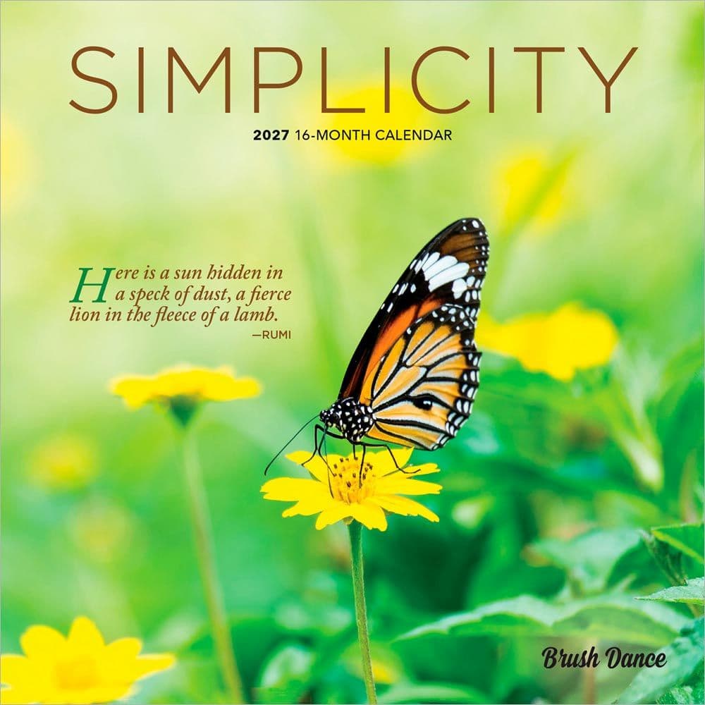 Simplicity 2027 Mini Wall Calendar Main Product Image