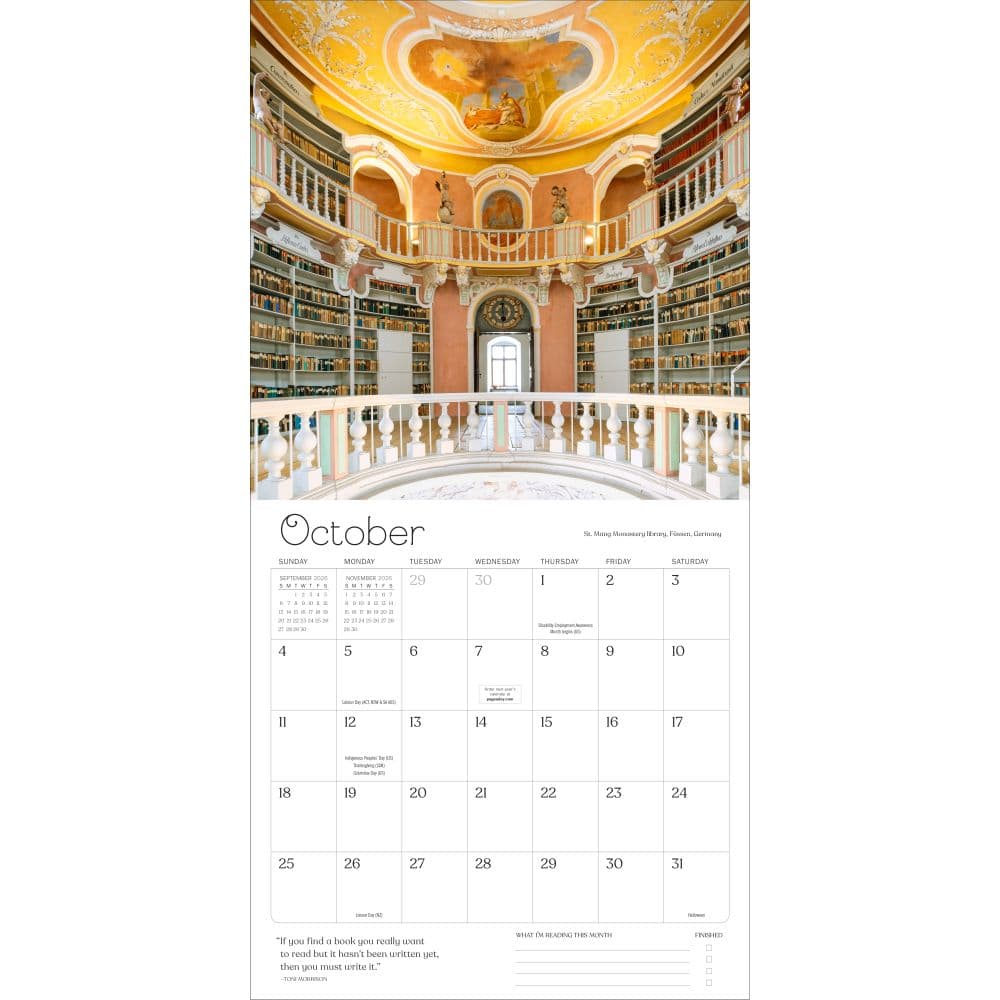 Book Lovers 2026 Wall Calendar Third Alternate Image