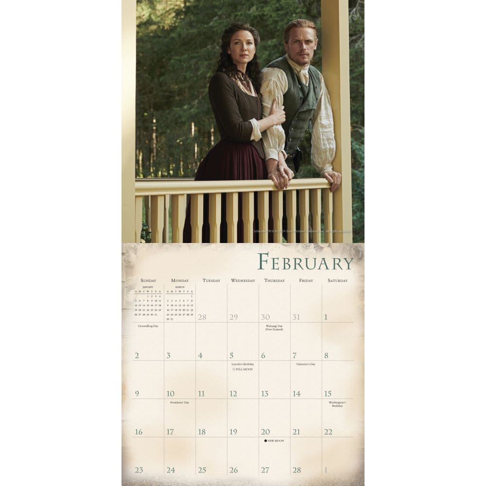 Outlander 2025 Mini Wall Calendar
