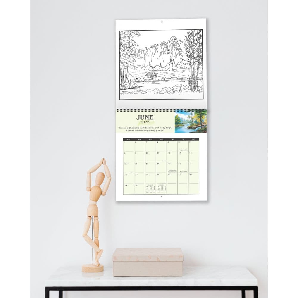 Bob Ross Coloring 2025 Wall Calendar Seventh Alternate Image width=&quot;1000&quot; height=&quot;1000&quot;