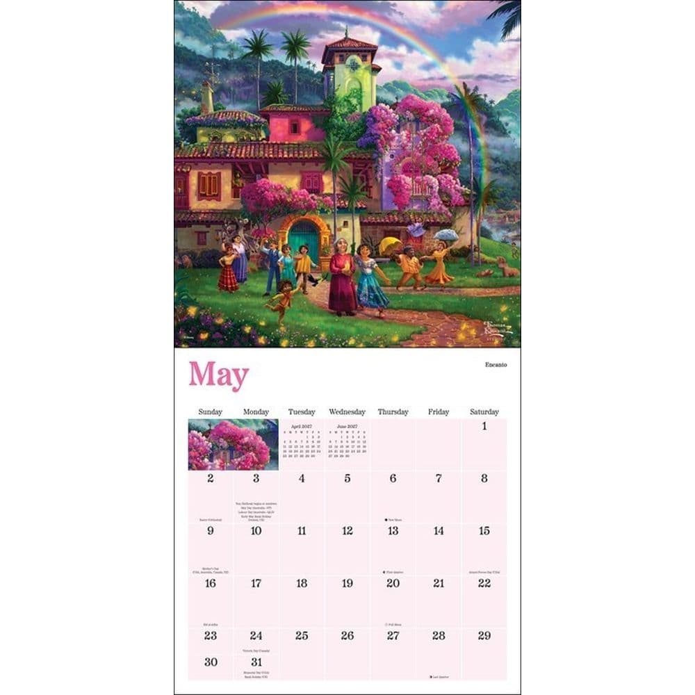 Thomas Kinkade Disney Collection 2027 Wall Calendar Third Alternate Image