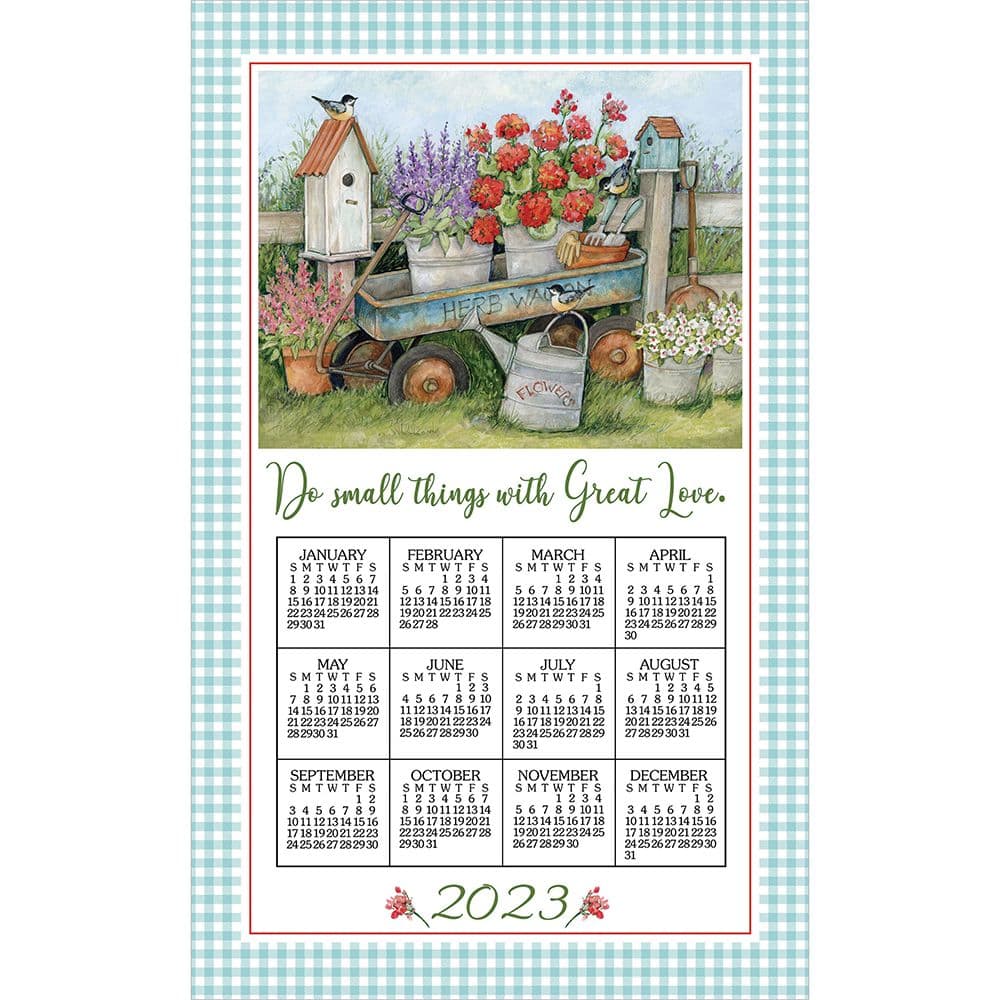 Blue Wagon 2023 Calendar Towel by Kay Dee Designs Calendars For All