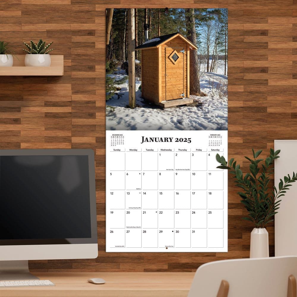 Outhouses Photo 2025 Wall Calendar Alt4