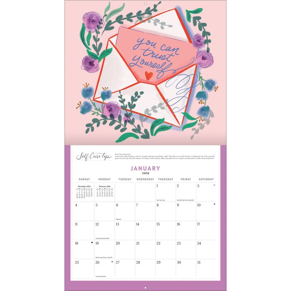 Be Gentle with Yourself 2026 Wall Calendar_ALT1