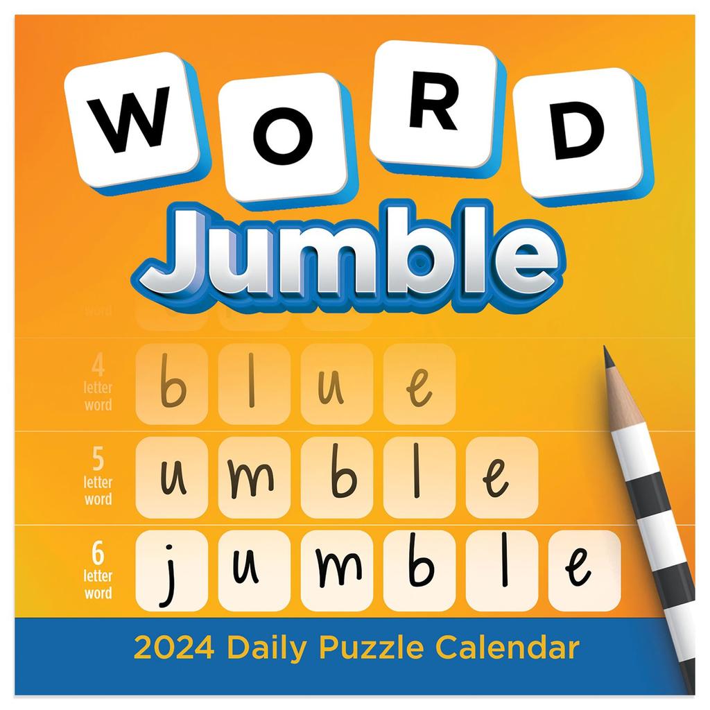 Word Jumble 2024 Desk Calendar