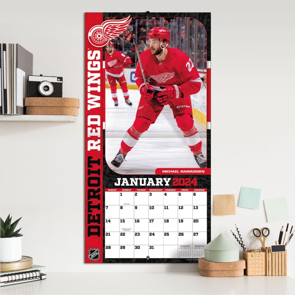 Detroit Red Wings 2024 Wall Calendar Fourth Alternate Image width=&quot;1000&quot; height=&quot;1000&quot;
