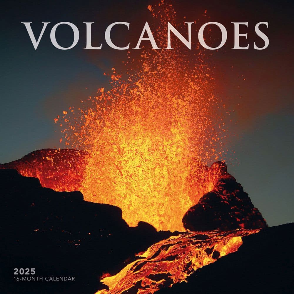 Volcanoes 2025 Wall Calendar  Main Image