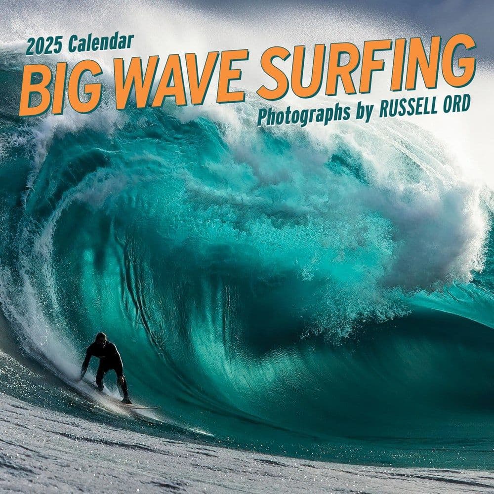 Big Wave Surfing 2025 Wall Calendar