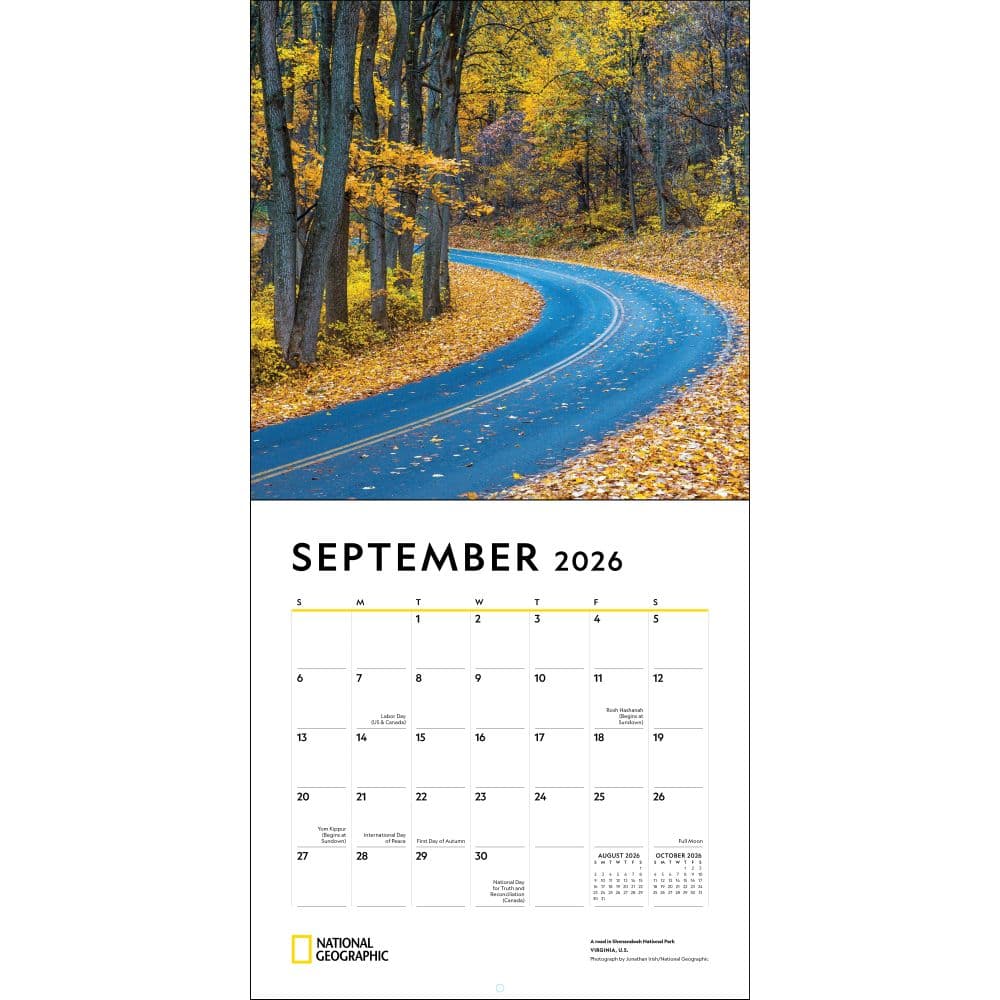 American Roadtrips National Geographic 2026 Wall Calendar Fourth Alternate Image
