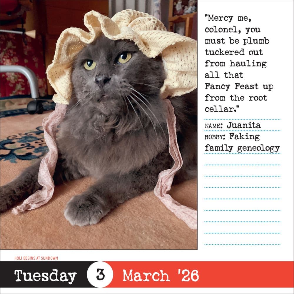 Bad Cat 2026 Desk Calendar Third Alternate Image