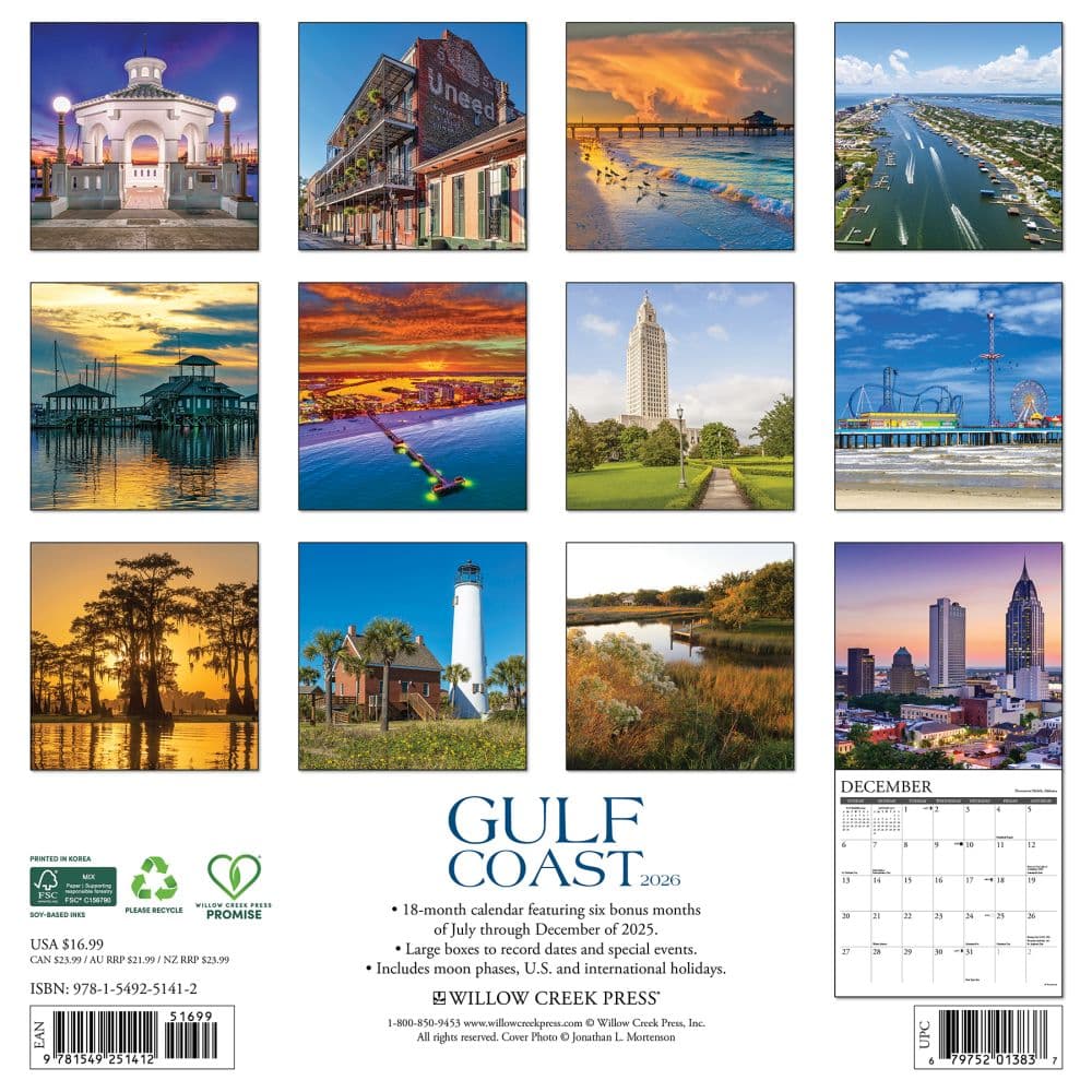 Gulf Coast 2026 Wall Calendar First Alternate Image