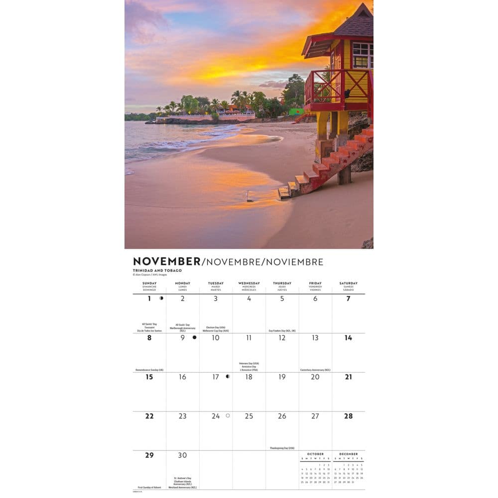Island Paradise 2026 Mini Wall Calendar Fourth Alternate Image