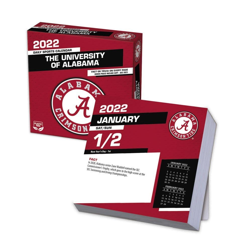 Col Alabama Crimson Tide 2022 Desk Calendar - Calendars.com