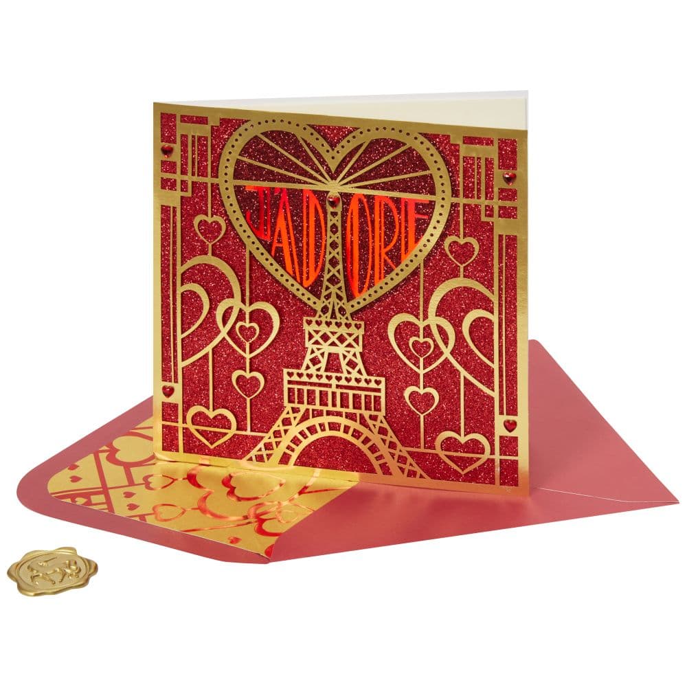 Eiffel Tower Laser Cut Valentine&#39;s Day Card Sixth Alternate Image width=&quot;1000&quot; height=&quot;1000&quot;