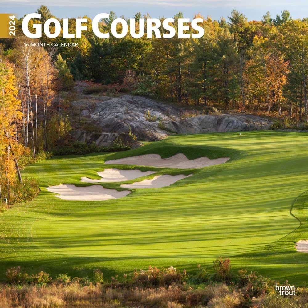 Golf Courses 2024 Wall Calendar