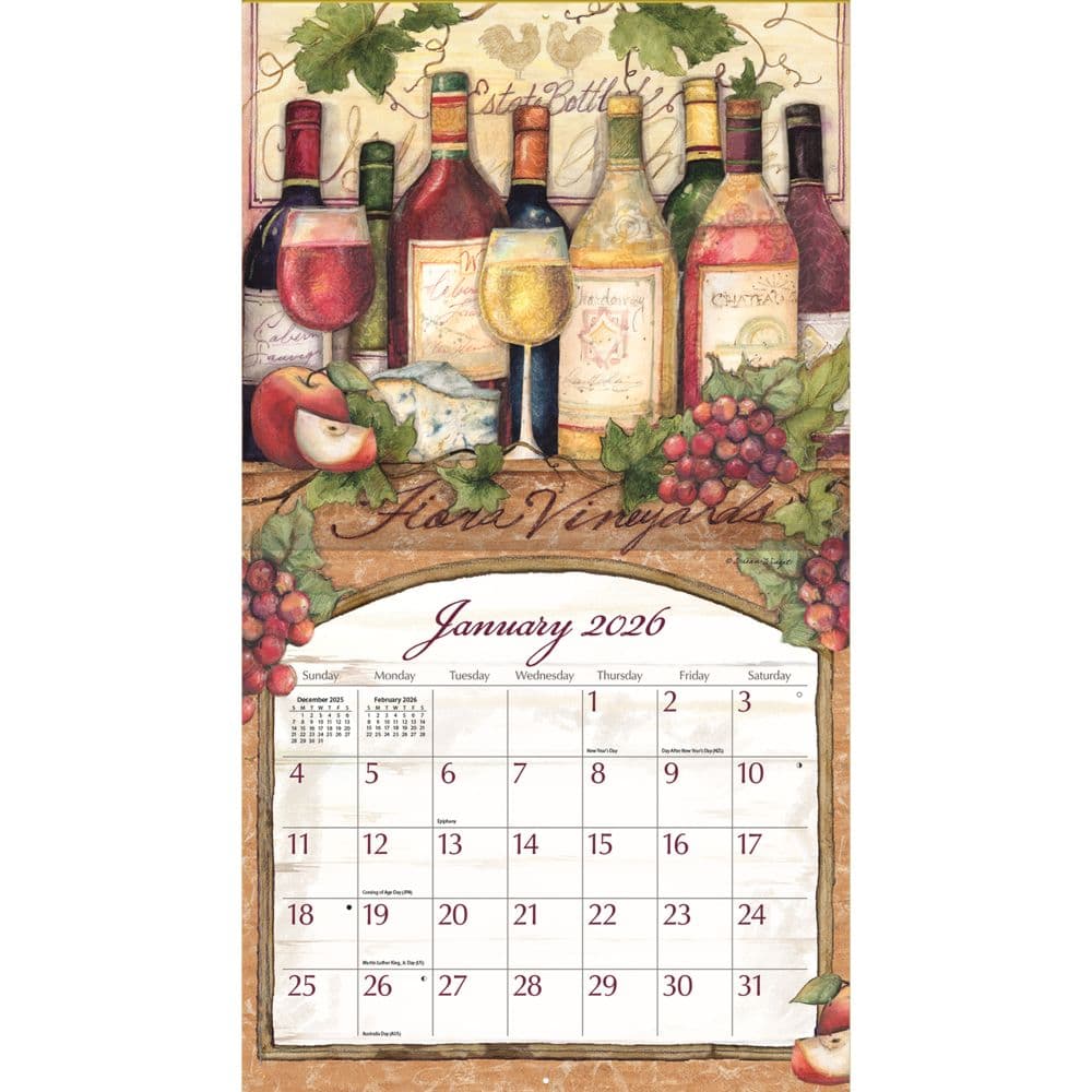 Wine Country 2026 Wall Calendar by Susan Winget_ALT1