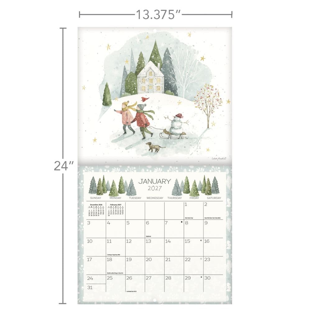 Blissful Moments 2027 Wall Calendar by Lisa Audit Third Alternate Image