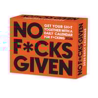 image No Fcks Given 2026 Desk Calendar Main Image