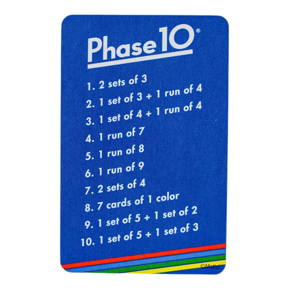 Phase 10 Card Game Phase 10 Card Game