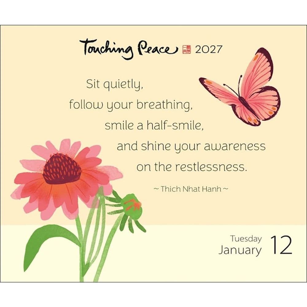 Thich Nhat Hanh 2027 Desk Calendar Third Alternate Image