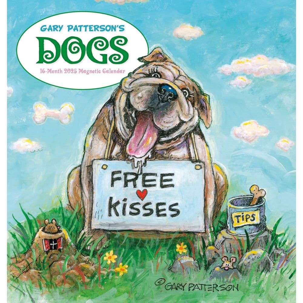 Patterson Dogs Magnetic 2025 Wall Calendar