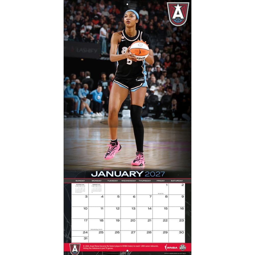 WNBA Chicago Angel Reese 2027 Wall Calendar Third Alternate Image