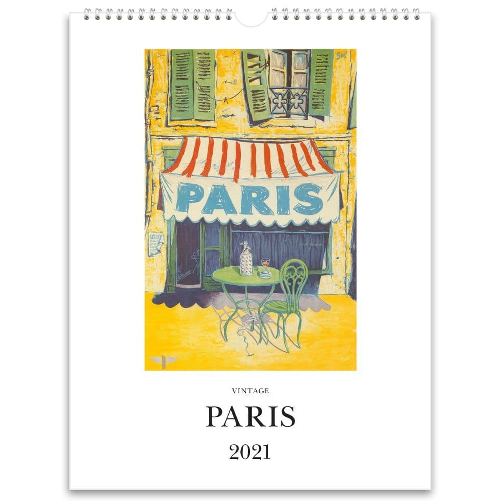 2021 Paris Nostalgic Poster Wall Calendar