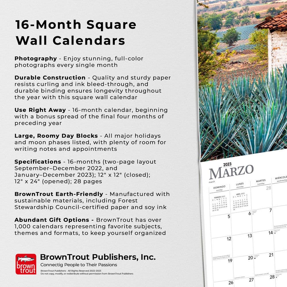 Mexico 2023 Calendar - Calendars.com