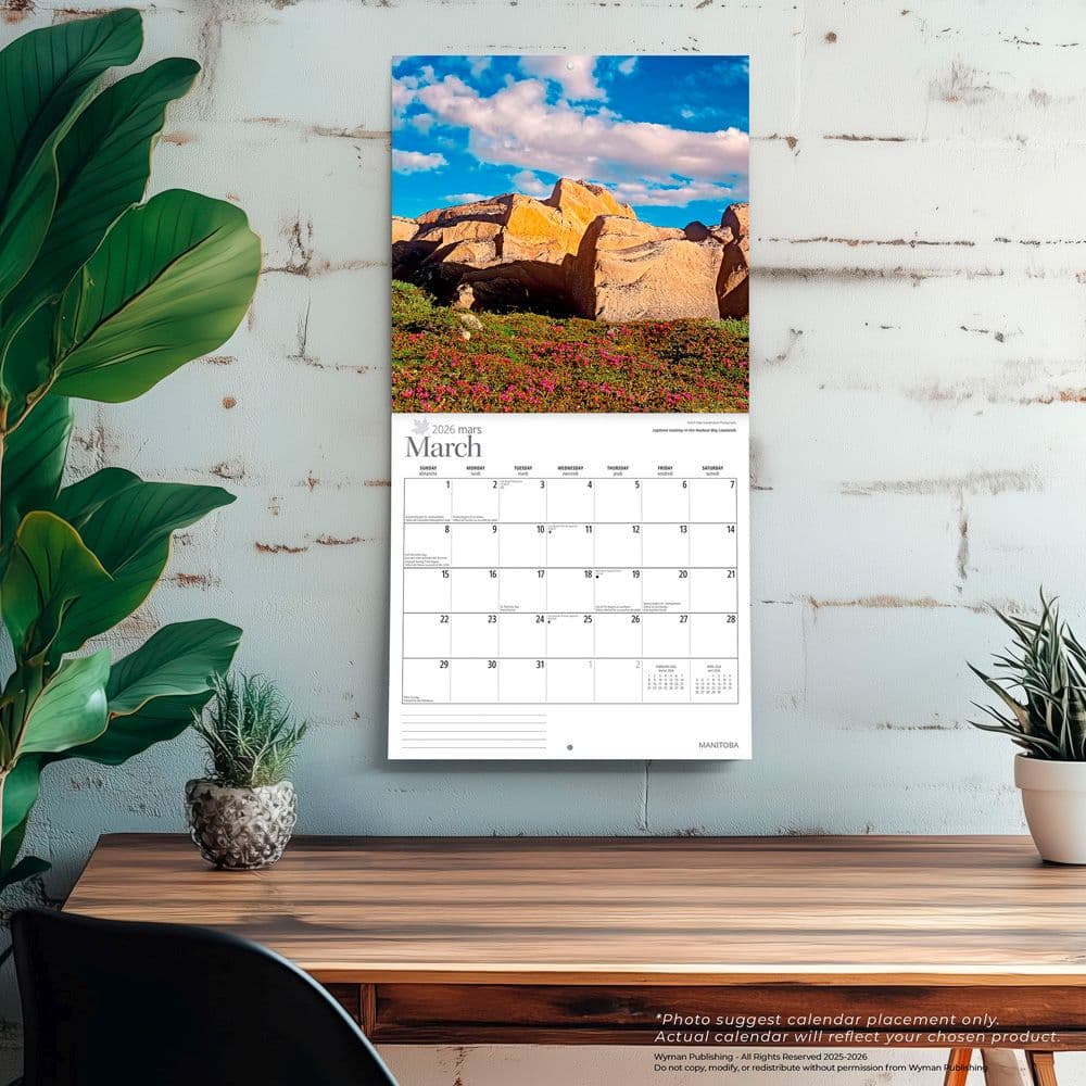 Manitoba 2026 Wall Calendar Fourth Alternate Image