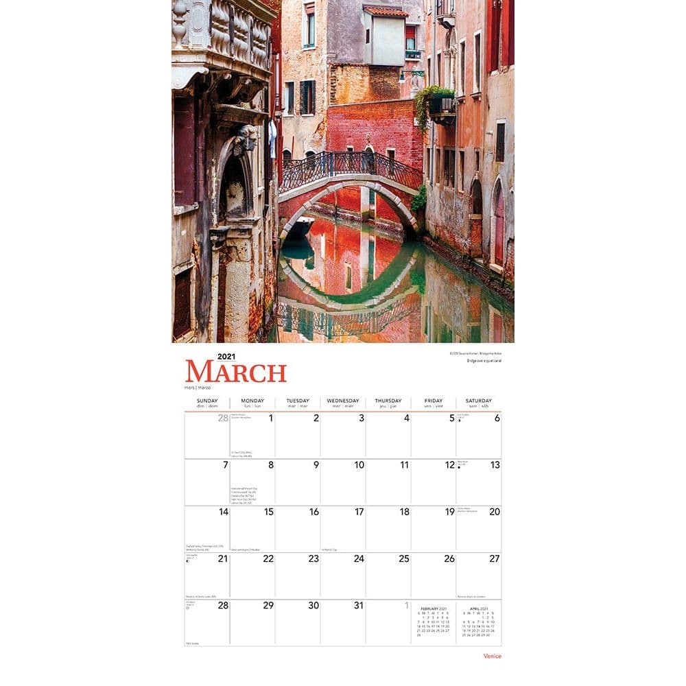 Venice Wall Calendar