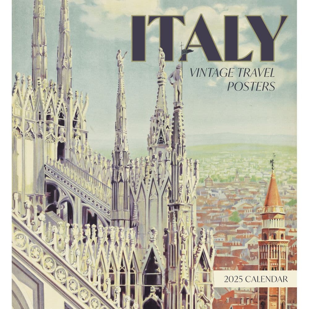 Italy Vintage Travel 2025 Wall Calendar Main Image