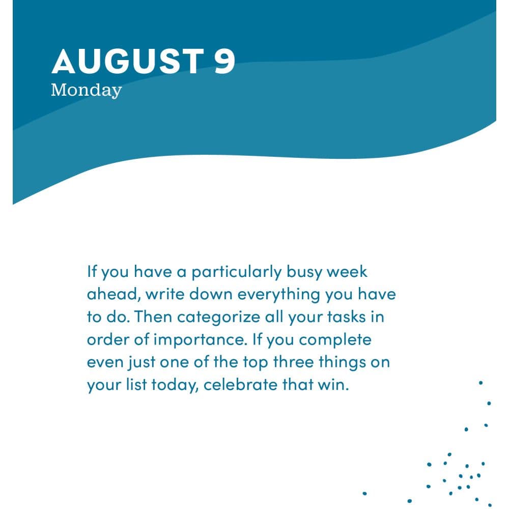 Everyday Calm 2027 Desk Calendar Third Alternate Image