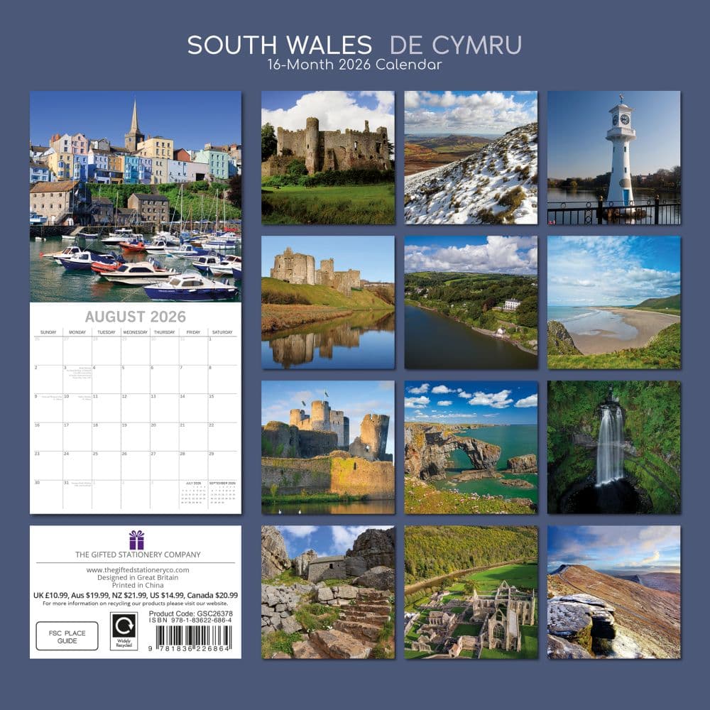 South Wales 2026 Wall Calendar First Alternate Image