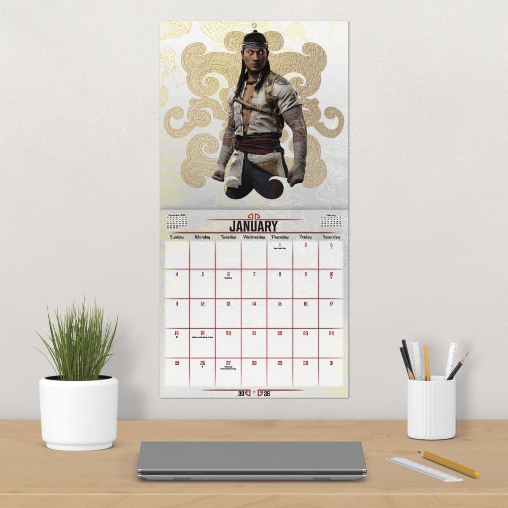 Mortal Kombat 2026 Wall Calendar Fourth Alternate Image