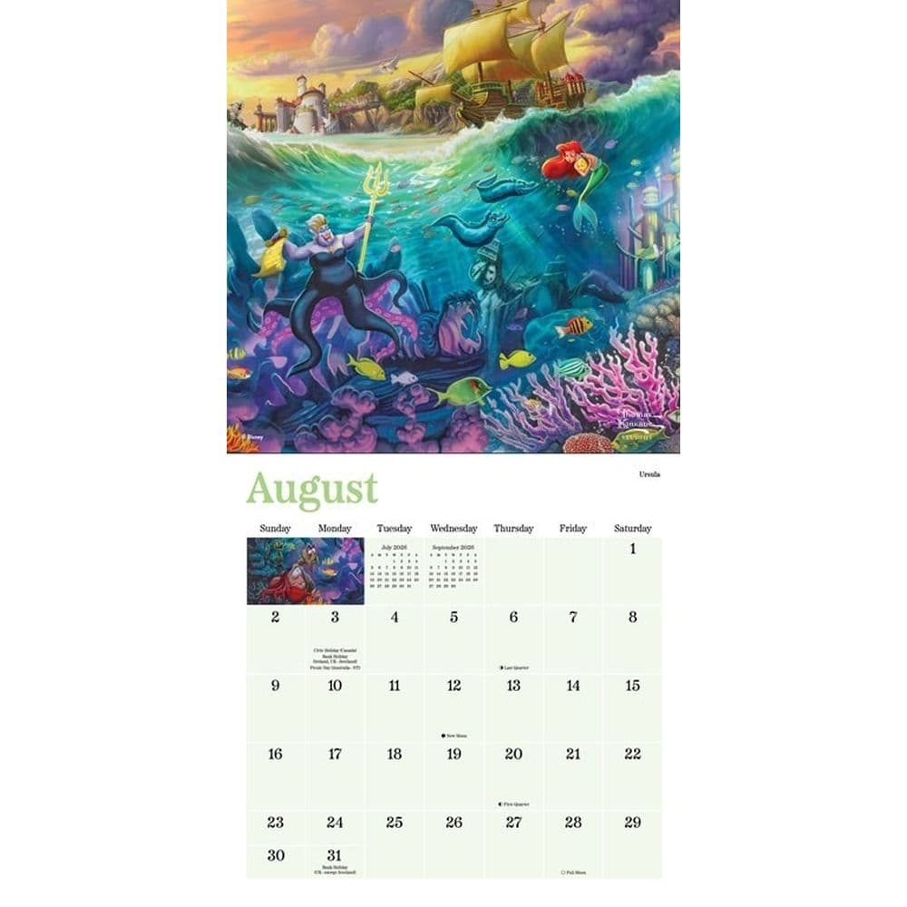 Thomas Kinkade Disney Collection 2026 Mini Wall Calendar Second Alternate Image