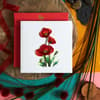 image Poppies Red Quilling Blank Card Eighth Alternate Image width=&quot;1000&quot; height=&quot;1000&quot;