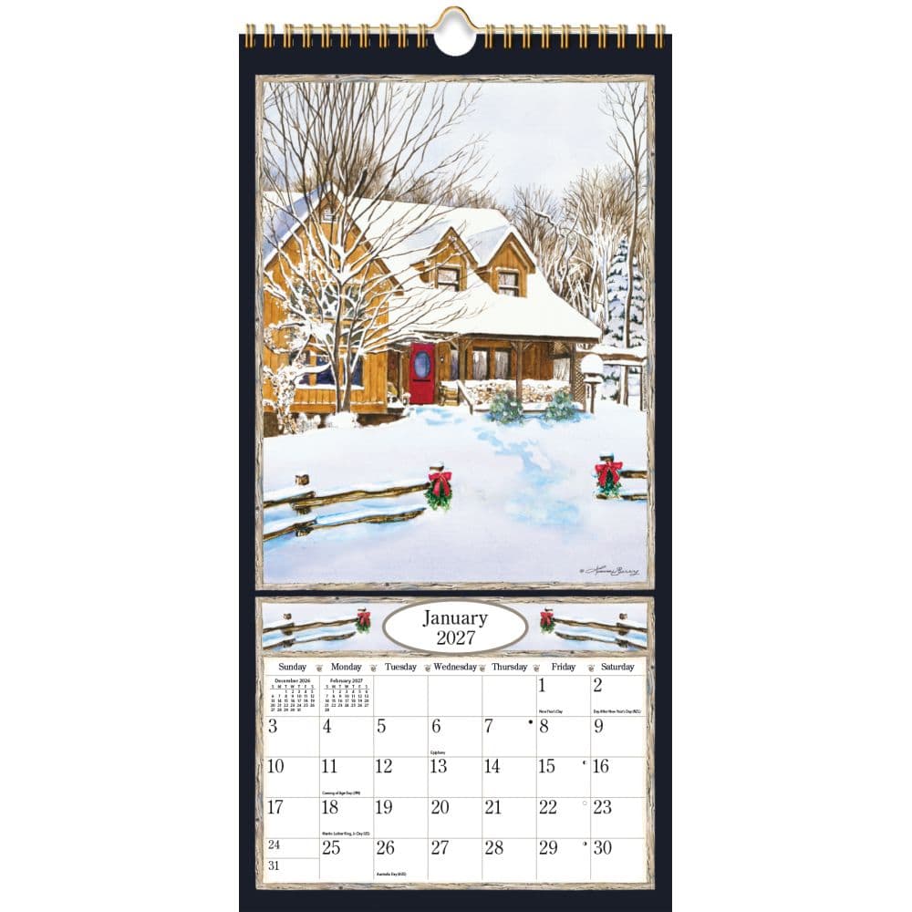 Country Welcome 2027 Vertical Wall Calendar by Laura Berry Second Alternate Image