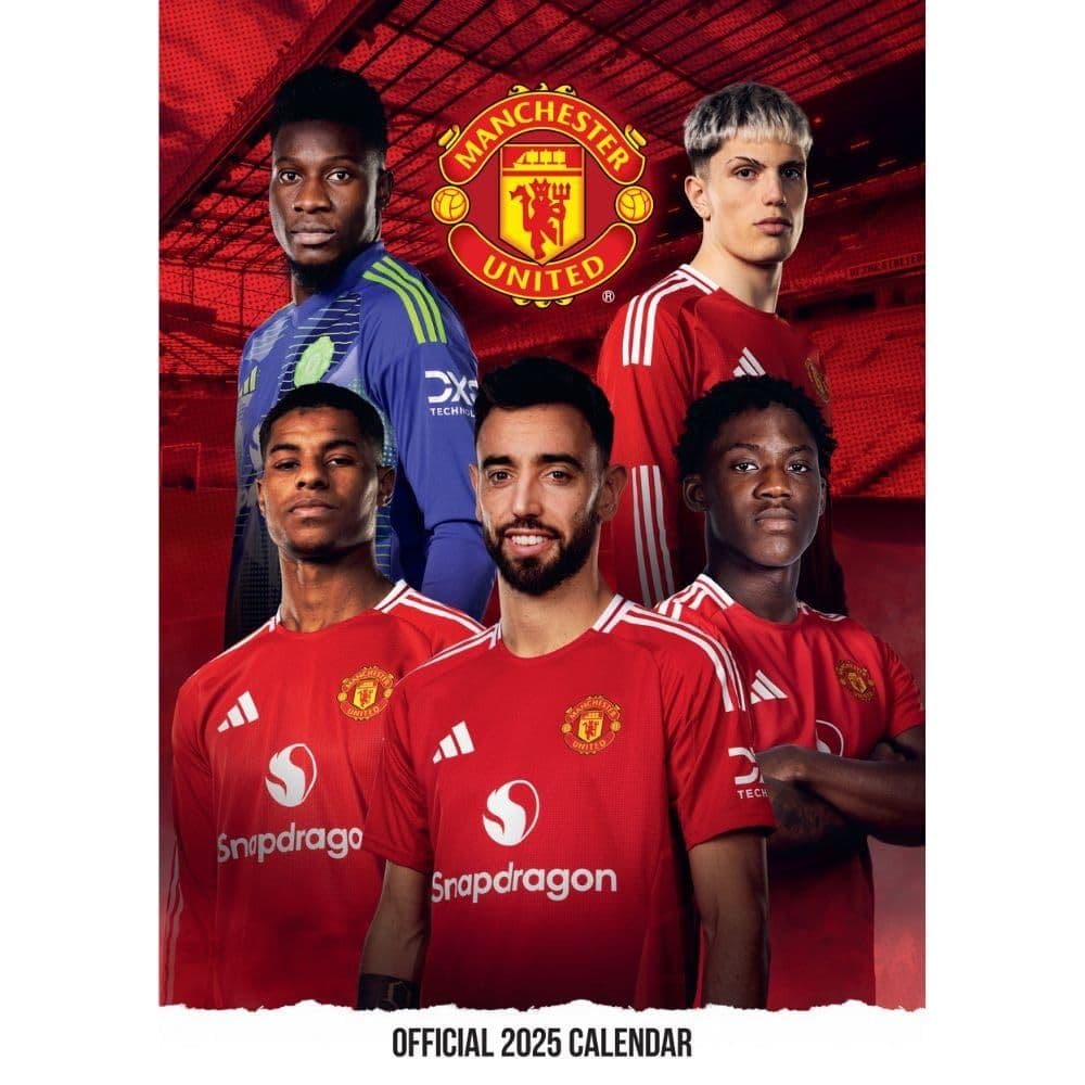 Manchester United FC Poster 2025 Wall Calendar Main Product Image