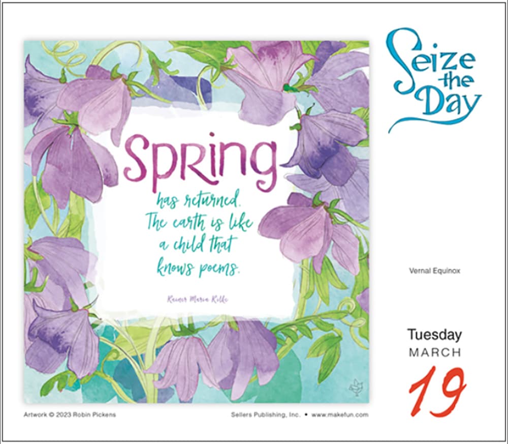 Seize the Day 2024 Desk Calendar