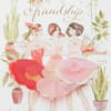 image Girlfriends in Flowers Skirts Friendship Card Third Alternate Image width=&quot;1000&quot; height=&quot;1000&quot;