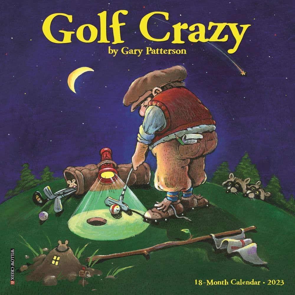 Gary Patterson's Golf Crazy 2023 Mini Wall Calendar