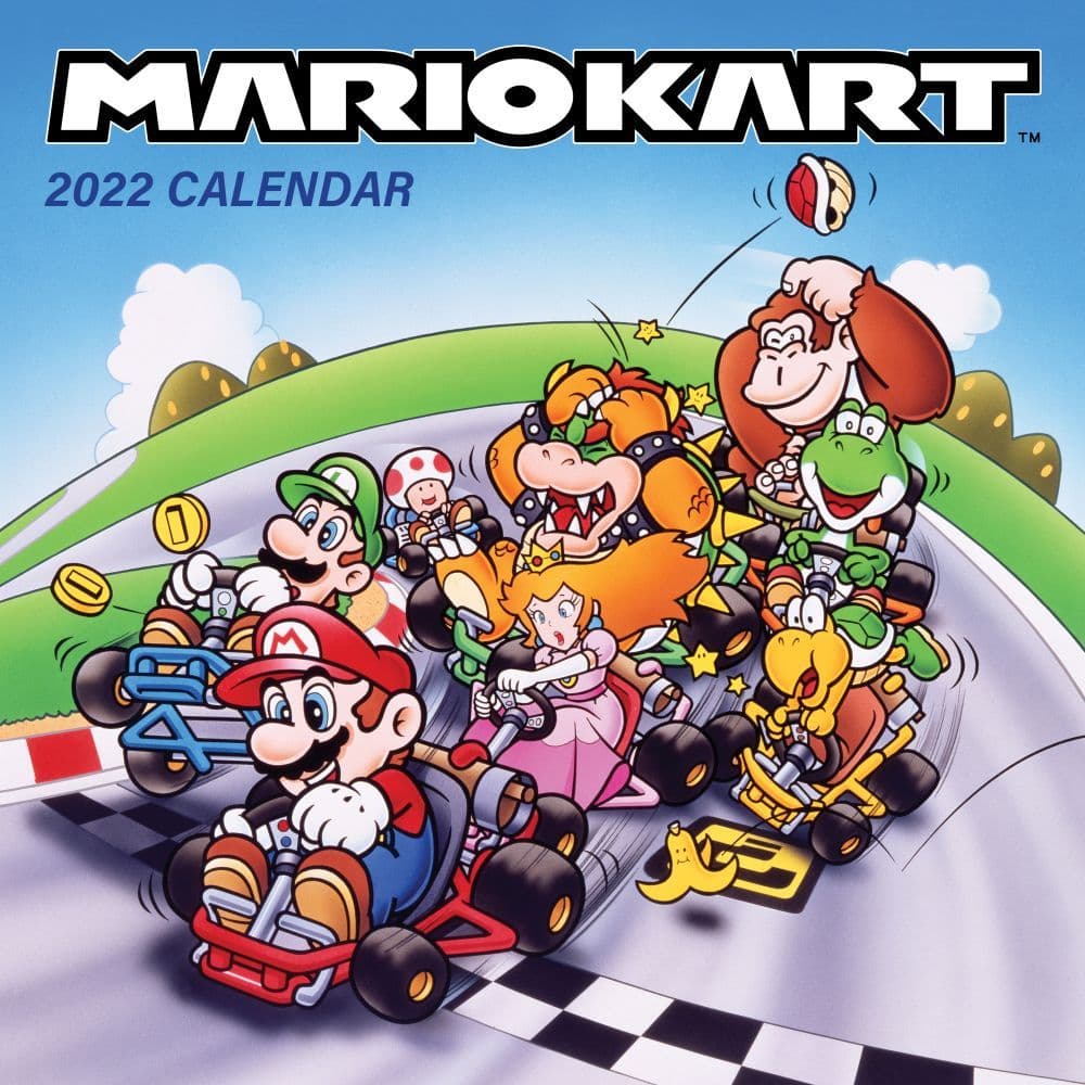 Mario Kart Retro 2022 Wall Calendar - Calendars.com