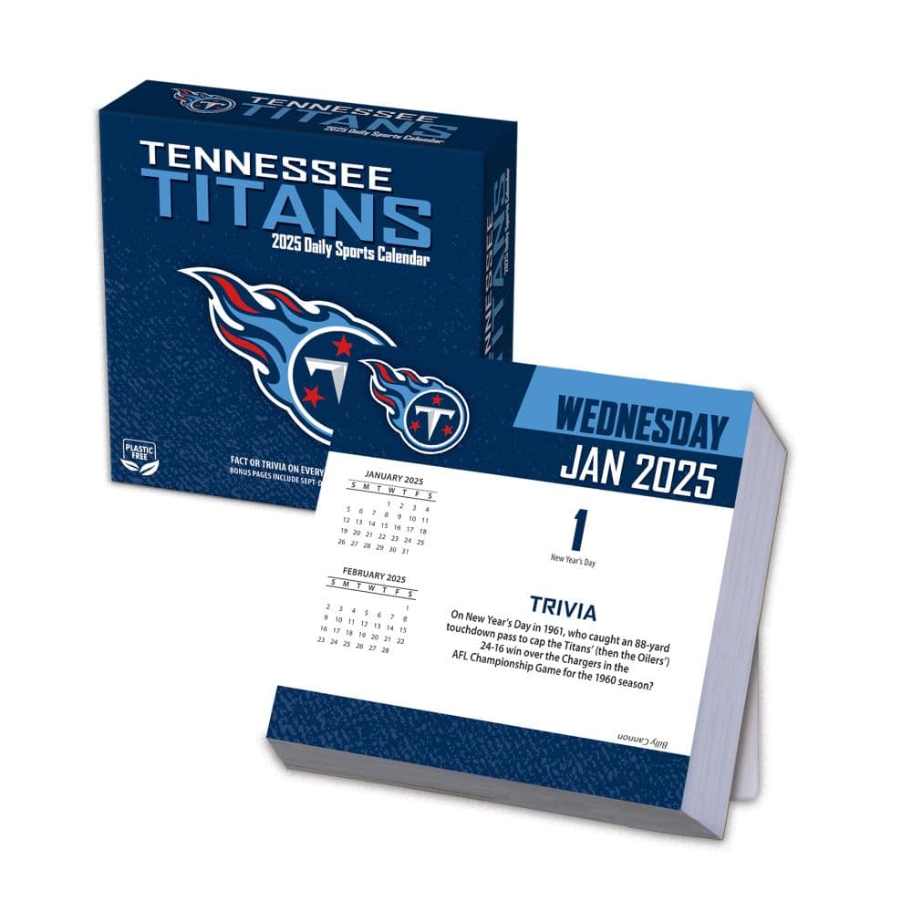 NFL Tennessee Titans 2025 Desk Calendar