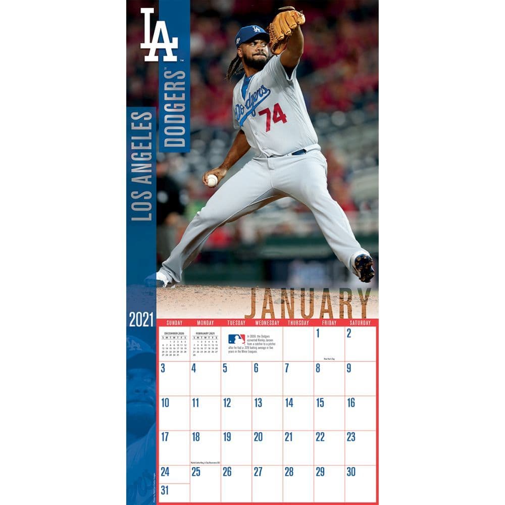 Los Angeles Dodgers Wall Calendar Calendars com