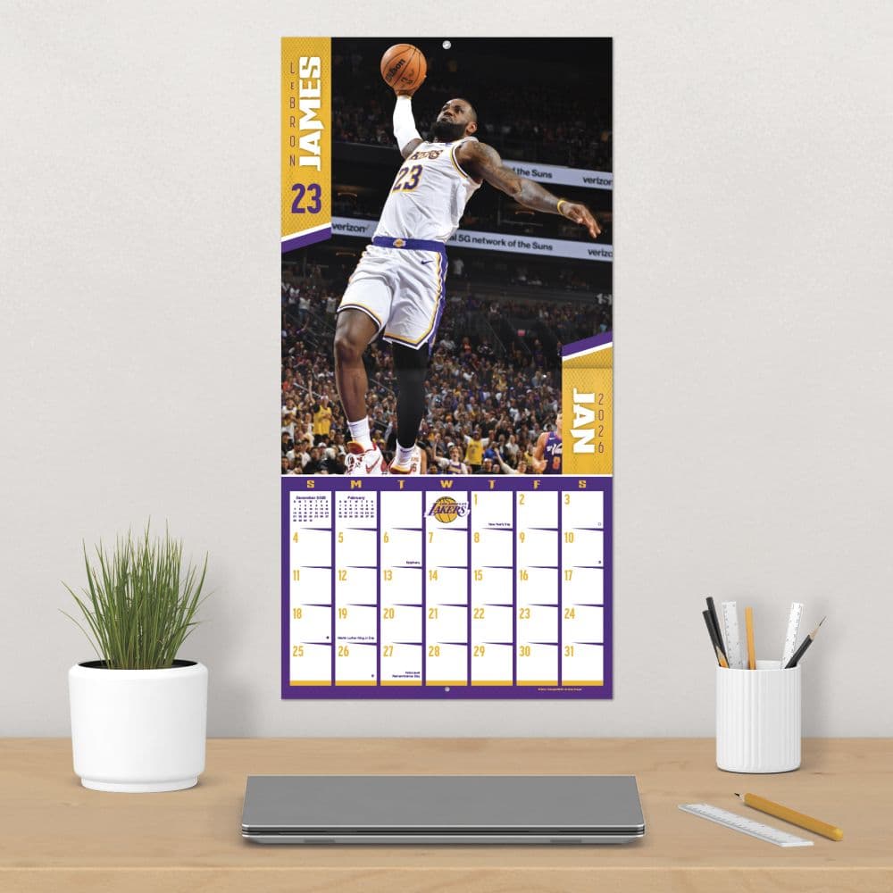 NBA Dunks 2026 Wall Calendar Fourth Alternate Image