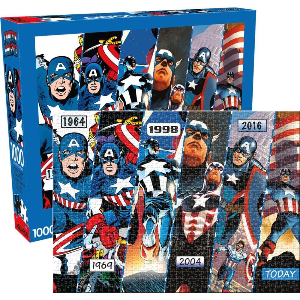 Marvel Captain America Timeline 1000 Piece Puzzle Main Product Image