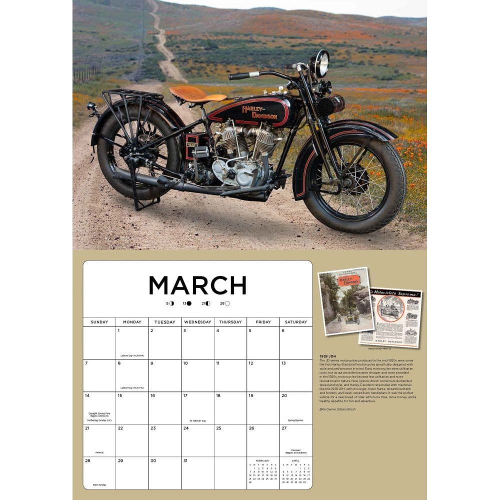 Harley Davidson Large Wall Calendar