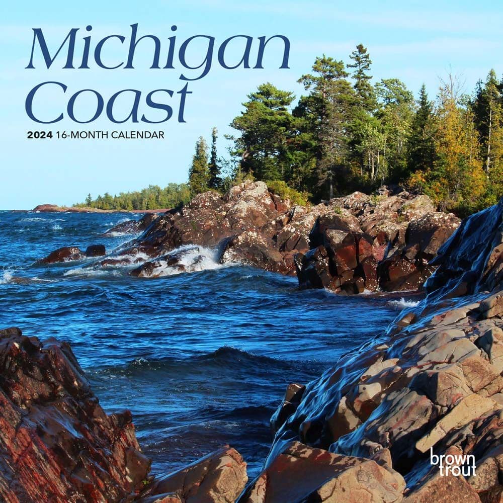Michigan Coast 2024 Mini Wall Calendar Main Product Image width=&quot;1000&quot; height=&quot;1000&quot;