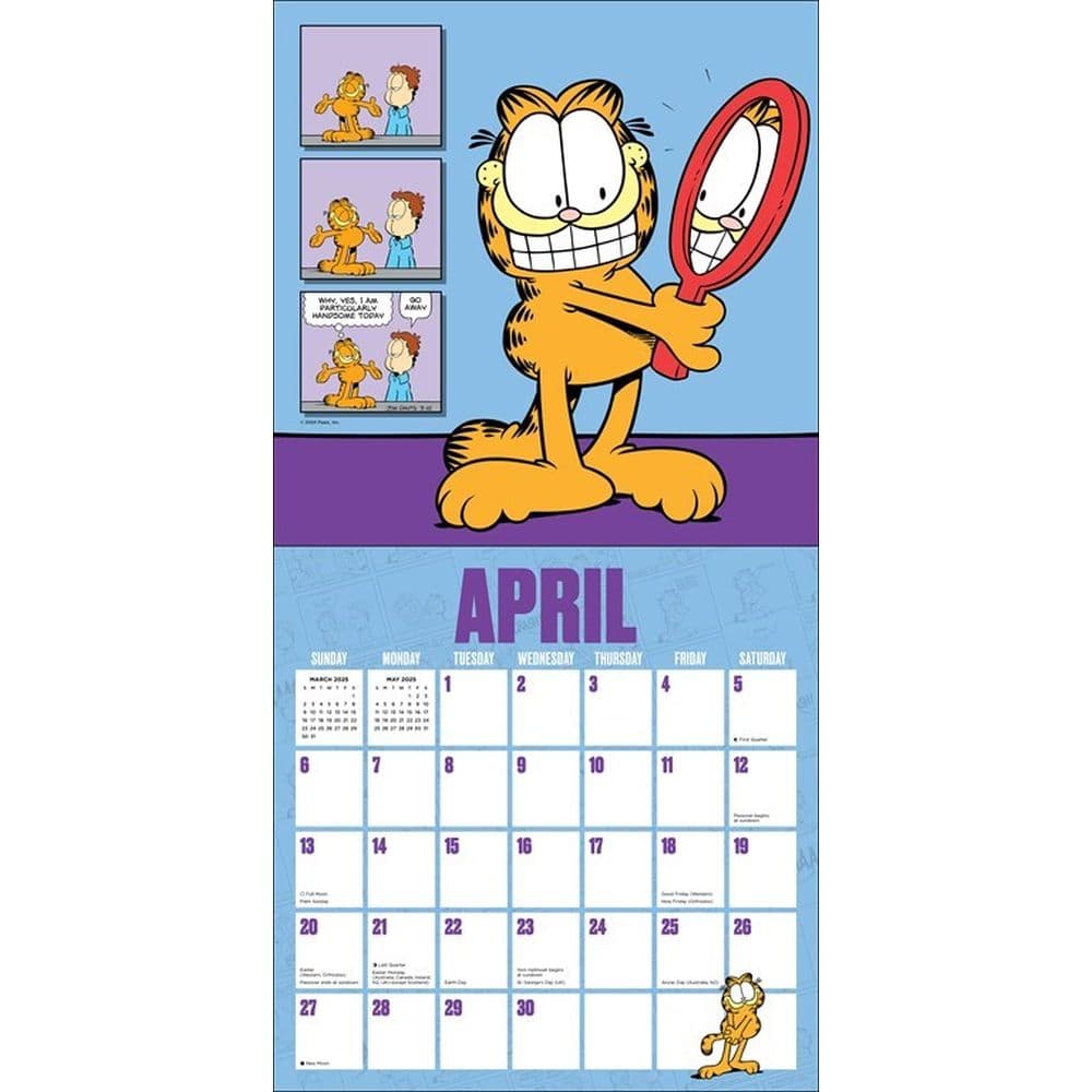 Garfield Wall Calendar 2025