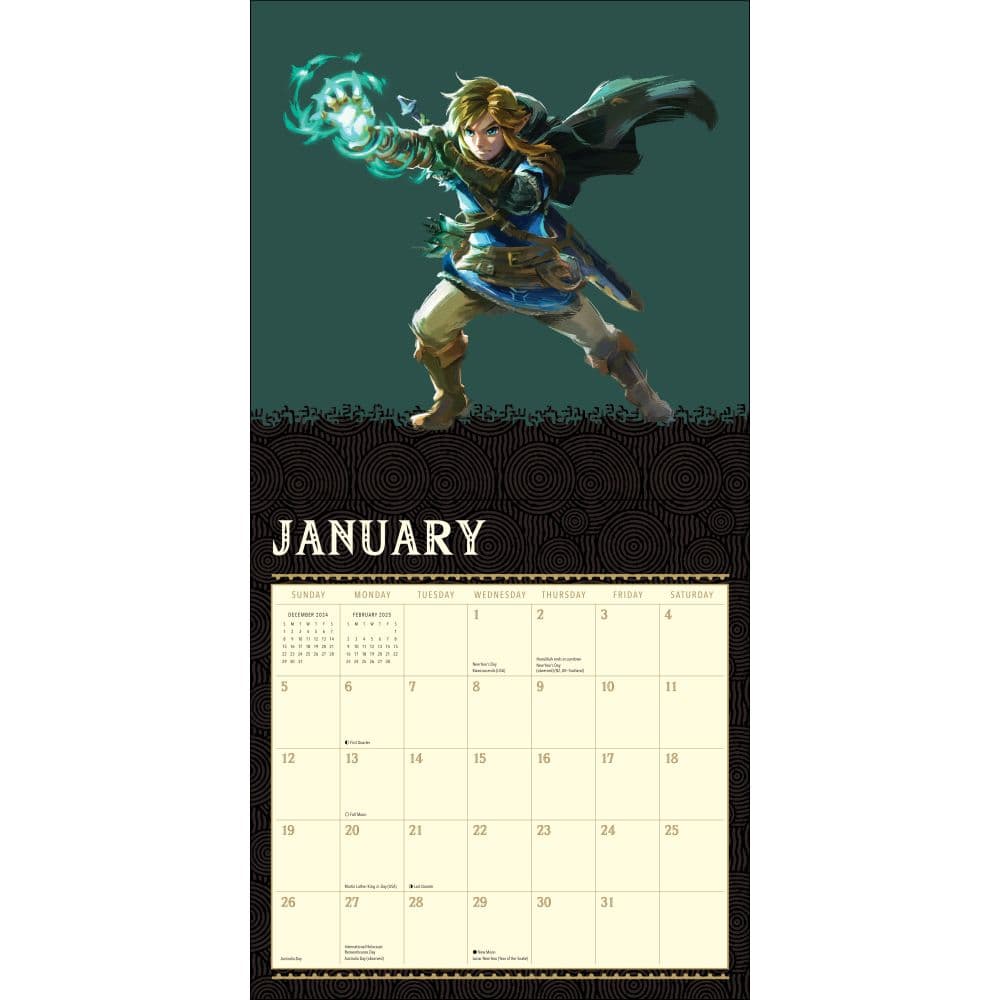 Legend of Zelda 2025 Wall Calendar Second Alternate Image width=&quot;1000&quot; height=&quot;1000&quot;